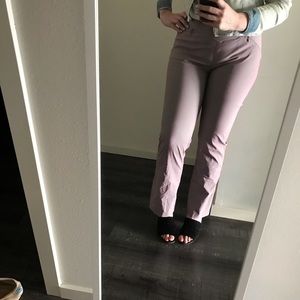 betsey johnson pink iridescent pants size medium